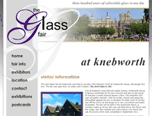 Tablet Screenshot of cambridgeglassfair.com